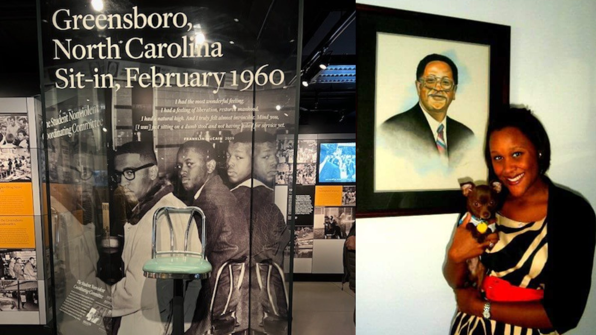 Dental assistant honors grandfather, participant in Greensboro sit-in civil rights protest in 1960