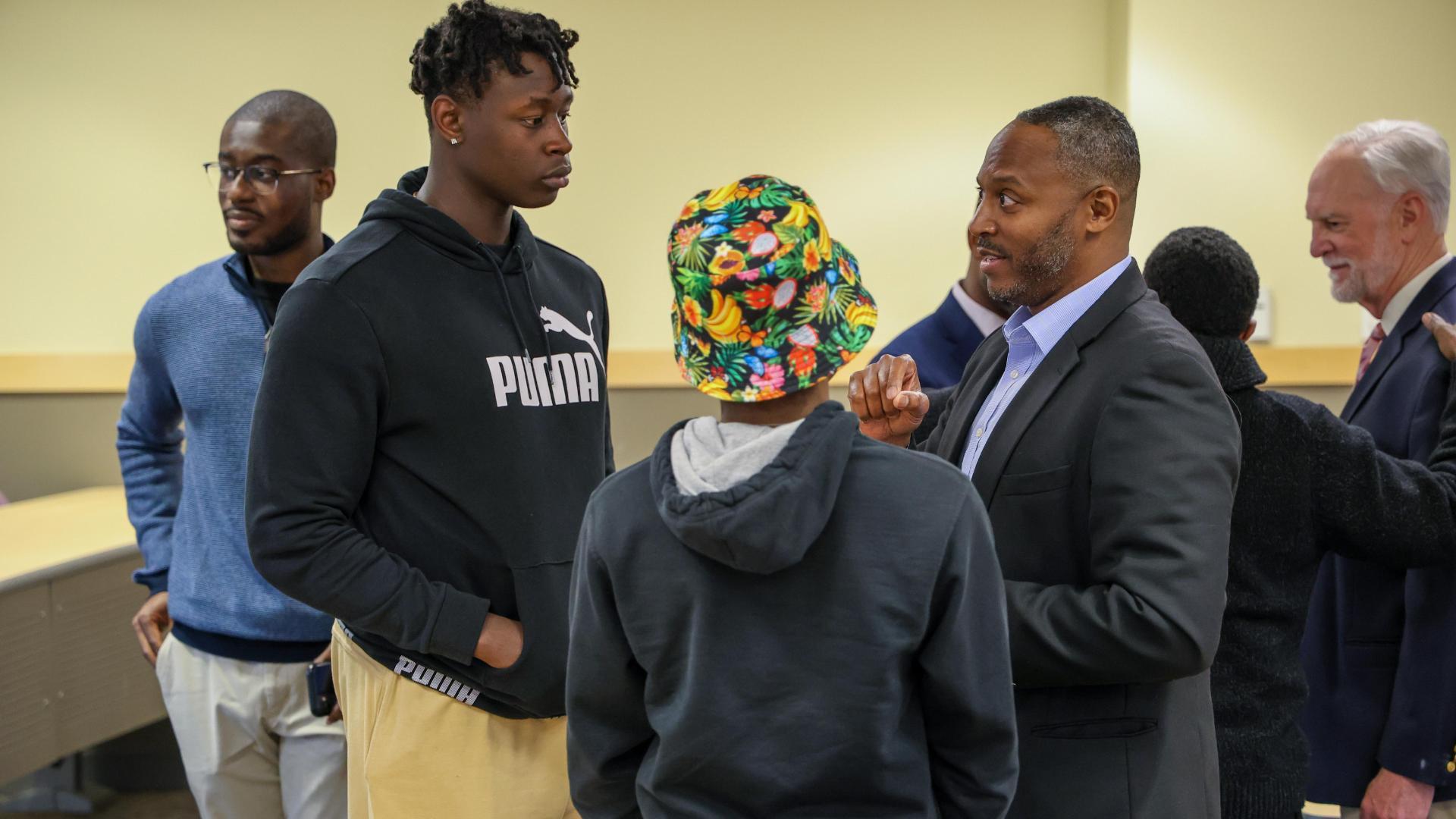 The Thriving as Men of Color in Healthcare event was a great opportunity to connect VCU undergraduate men of color with other men of color who are professional students, residents, faculty or staff on the Health Sciences Campus. 