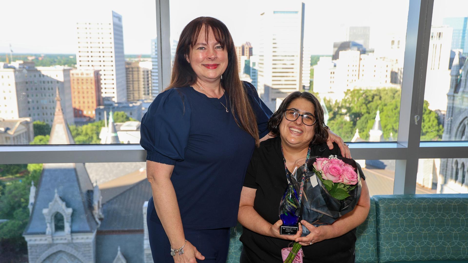 Annette Terry and Dr. Elizabeth Bortell