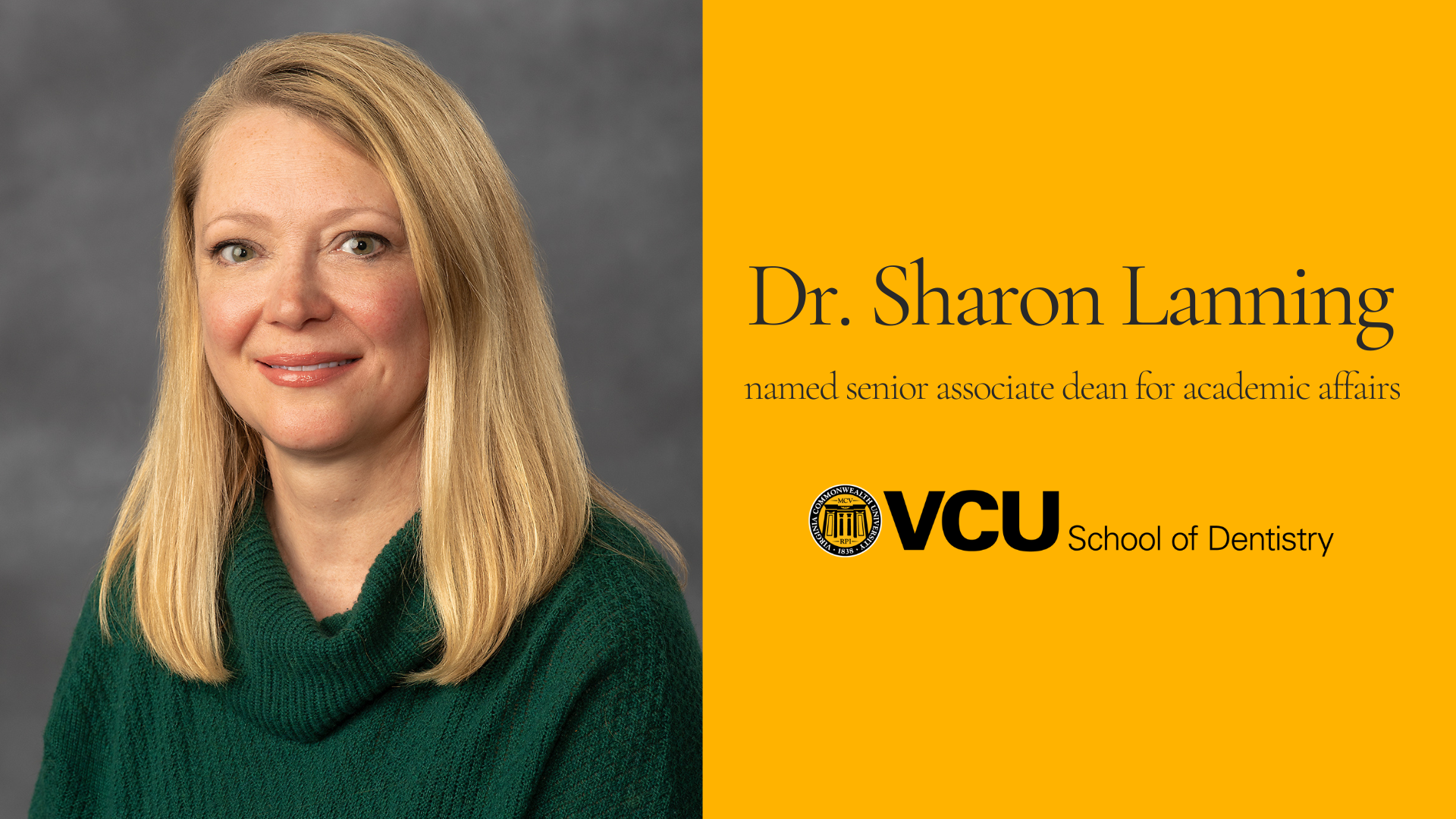 Dr. Sharon Lanning named senior associate dean for academic affairs