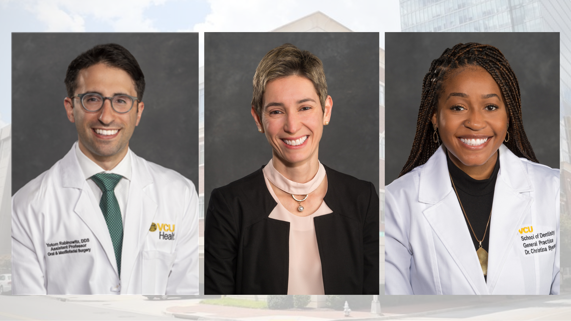 Meet our faculty - Drs. Yotom Rabinowitz, Daniela Mendonca and Christina Byerson