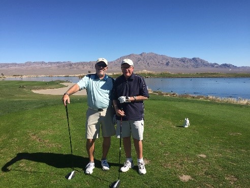 Harvey Schenkein golfing