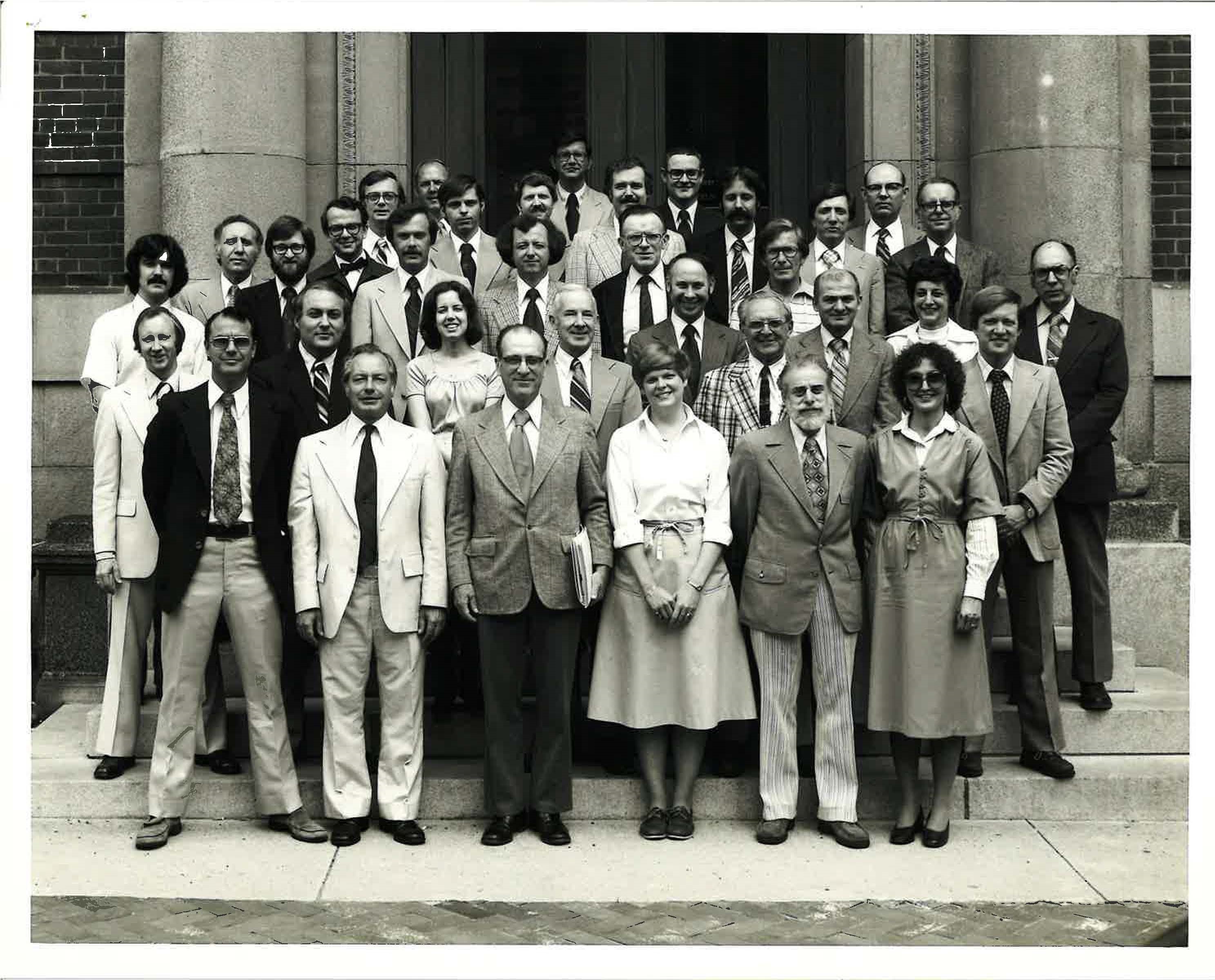 Byrne (Middle-right) as an instructor at VCU School of Pharmacy in 1978.