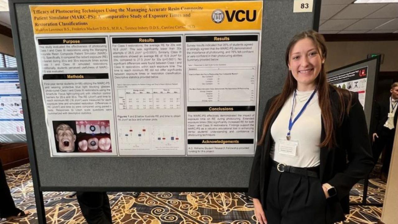 VCU School of Dentistry student wins Clinical Research Award at Hinman Student Research Symposium